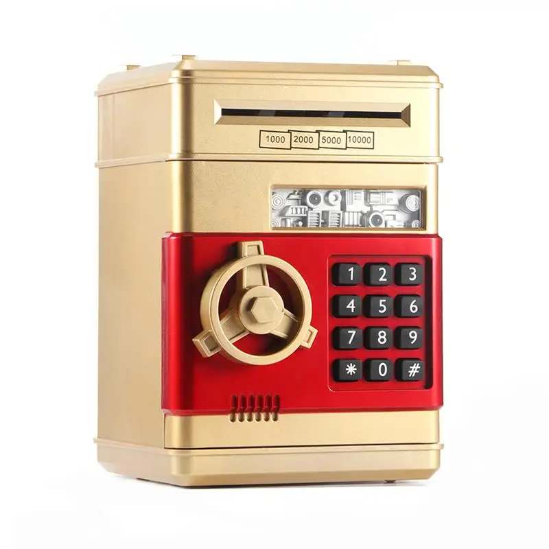 

Electronic Piggy Bank Safe Box Money Boxes For Children Digital Coins Cash Saving Safe Deposit Mini ATM Machine Kid Xmas Gifts