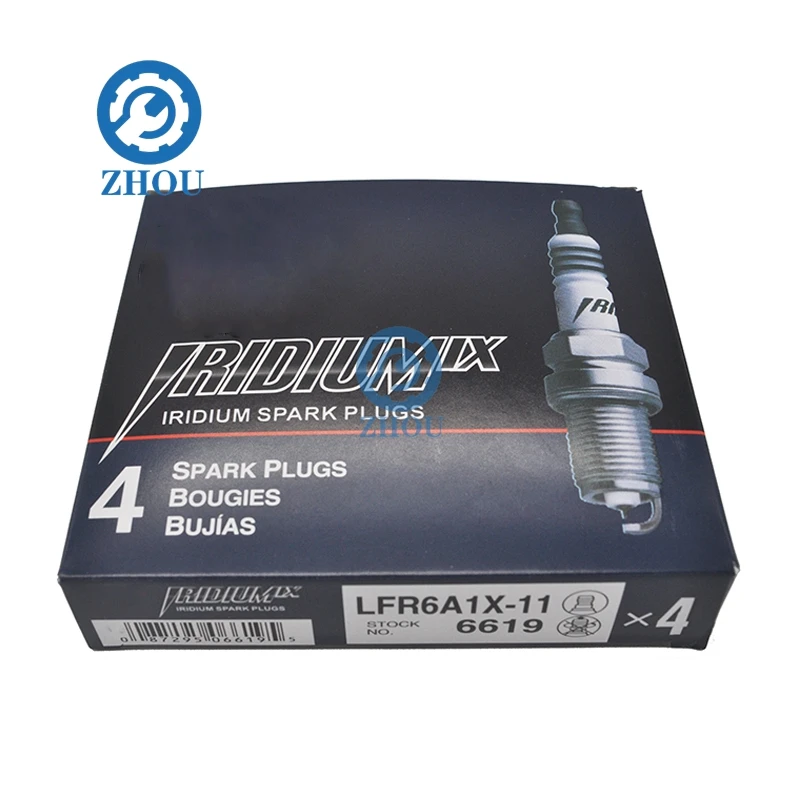 

6pcs/lot New Iridium Spark Plug For BMW Toyota 4Runner Tacoma Volvo Cadillac SRX Nissan Maxima Subaru SABA LFR6AIX-11 6619