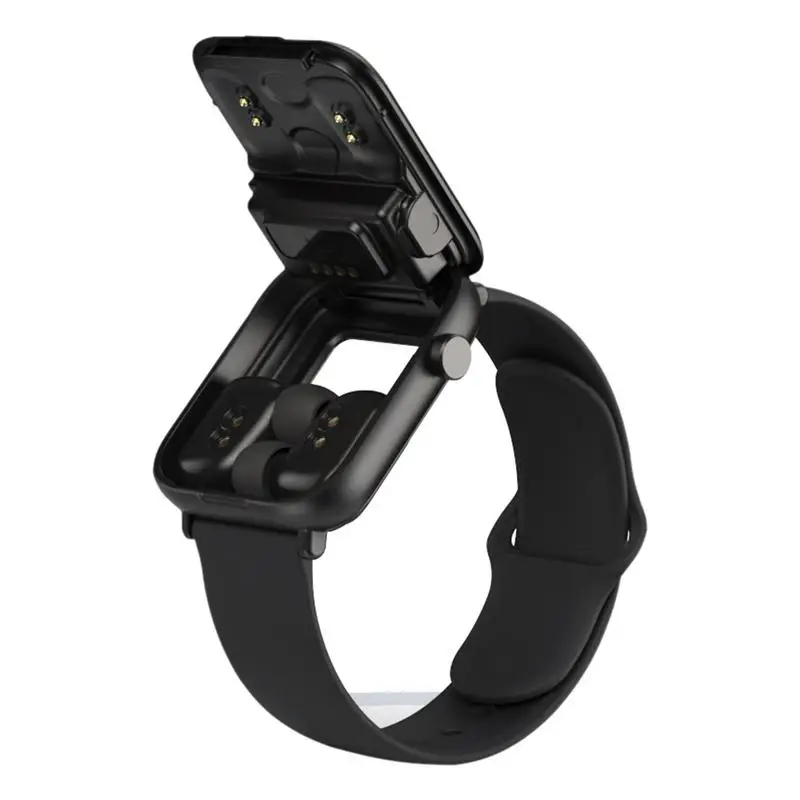 

Smart Watch With Earbuds Blue Booth Wireless Earphones Dual Headset Breathable Waterproof Sports Bracelet With Sleep Heart Rate