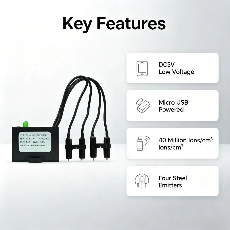 Генератор отрицательных ионов, USB DC5V, плазменный модуль с мелкодисперсными отрицательными ионами для очистителя воздуха (art.: 3920dd19bcd25) - 3920dd19bcd25