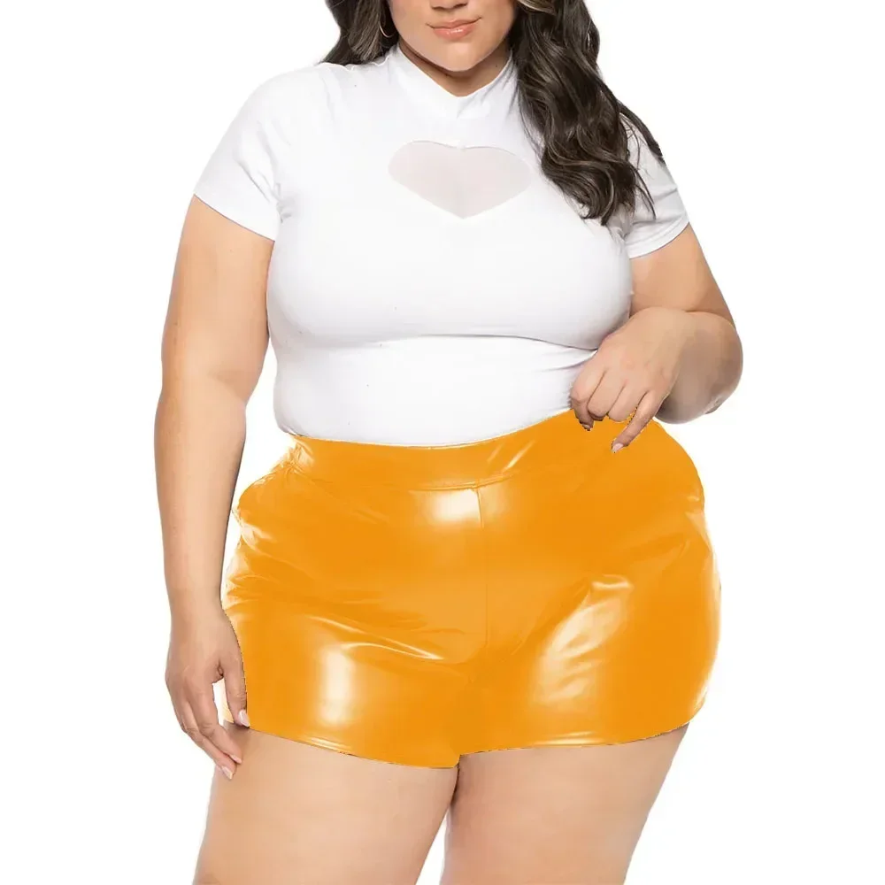 Эластичные сексуальные шорты с высокой талией матовые облегающие повседневные