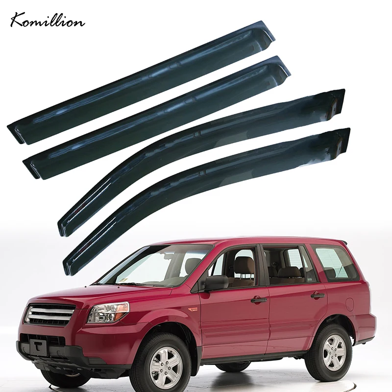 

For Honda Pilot 2003 2004 2005 2006 2007 2008 Car Window Visor Rain Sun Deflectors Smoke Sticker Trim Auto Exterior Accessories