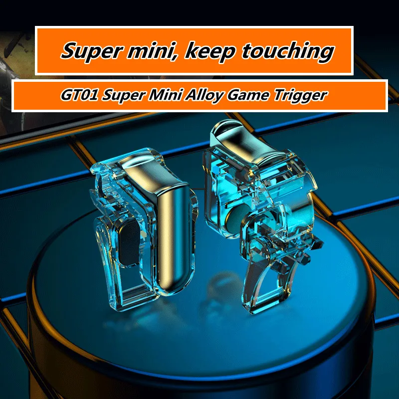 

GT01 Mobile Phone Game Trigger for PUBG Aim Shooting Gamepad Joystick Controller L1R1 Alloy Key Button for IPhone Samsung Xiaomi