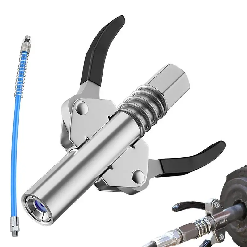 

Grease CouplerGrease Guns With Double Handle Quick Release Grease Coupler Non-Return Valve Enables Unit
