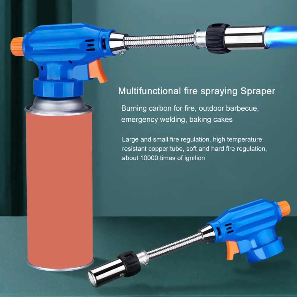 

Metal Gas Torch Adjustable 360 Rotation Accessory Cassette Hose Spray Gas Torch for Pastries