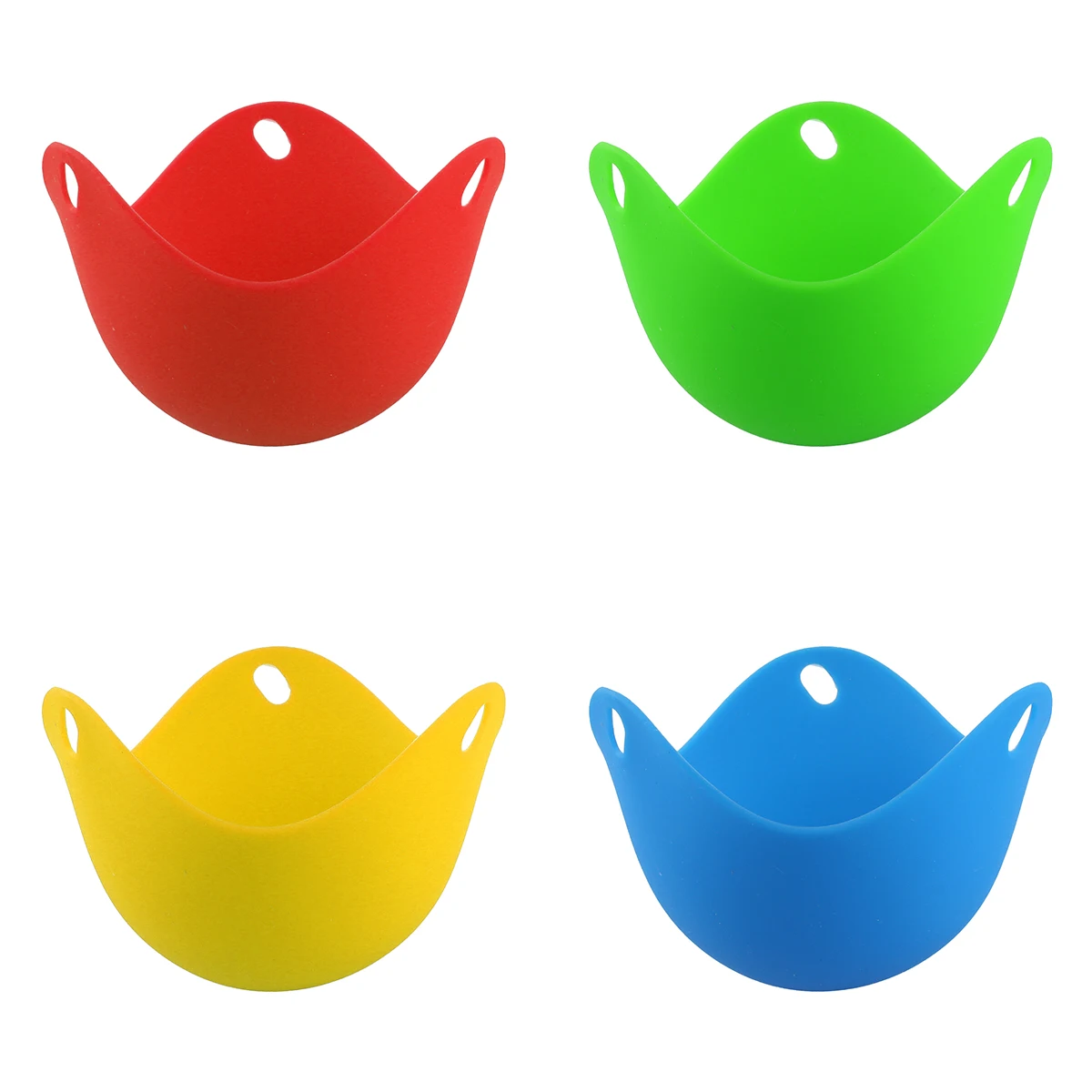 

4pcs Environmentally Friendly Non-toxic High Temperature Resistant Silicone Egg Cooker Silicone Egg Steamer
