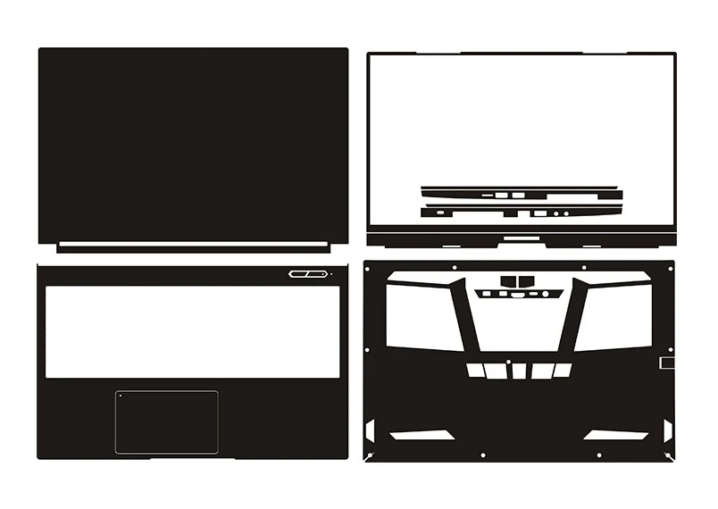 Наклейка из углеродного волокна для ноутбука, кожаная наклейка, Защитная крышка для телефона 15,6 дюйма