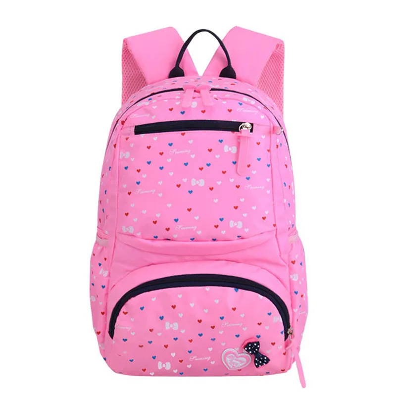 3pcs/set Teenagers girls bow Kids Cute backpacks girl book bag for fashion dot print children waterproof school bags sac mochila