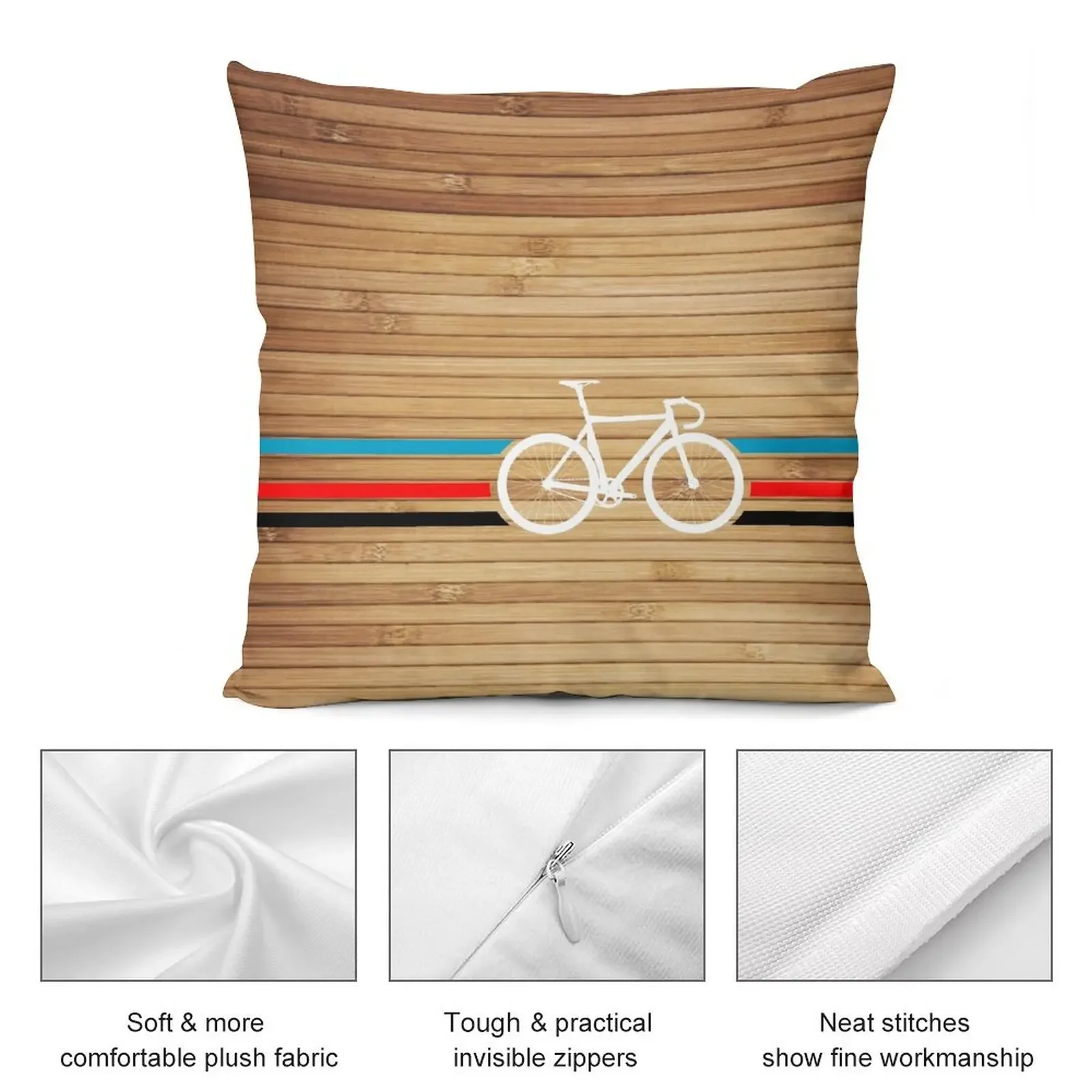 Велосипедная полосатая плюшевая подушка чехол для дивана роскошная