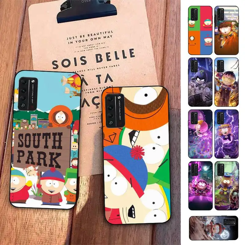 

S-South Cartoon Parks Phone Case for Huawei Honor 10 i 8X C 5A 20 9 10 30 lite pro Voew 10 20 V30