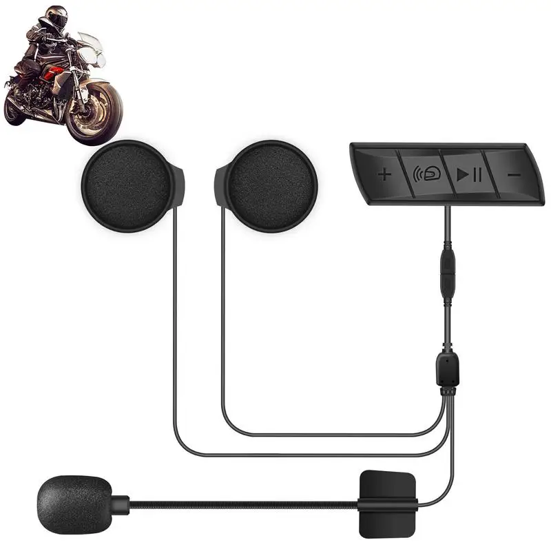

Motorcycle Helmet Headset Waterproof Outdoor Helmet Earphones High Sound Quality Helmet Speakers Hands Free Music Call Control