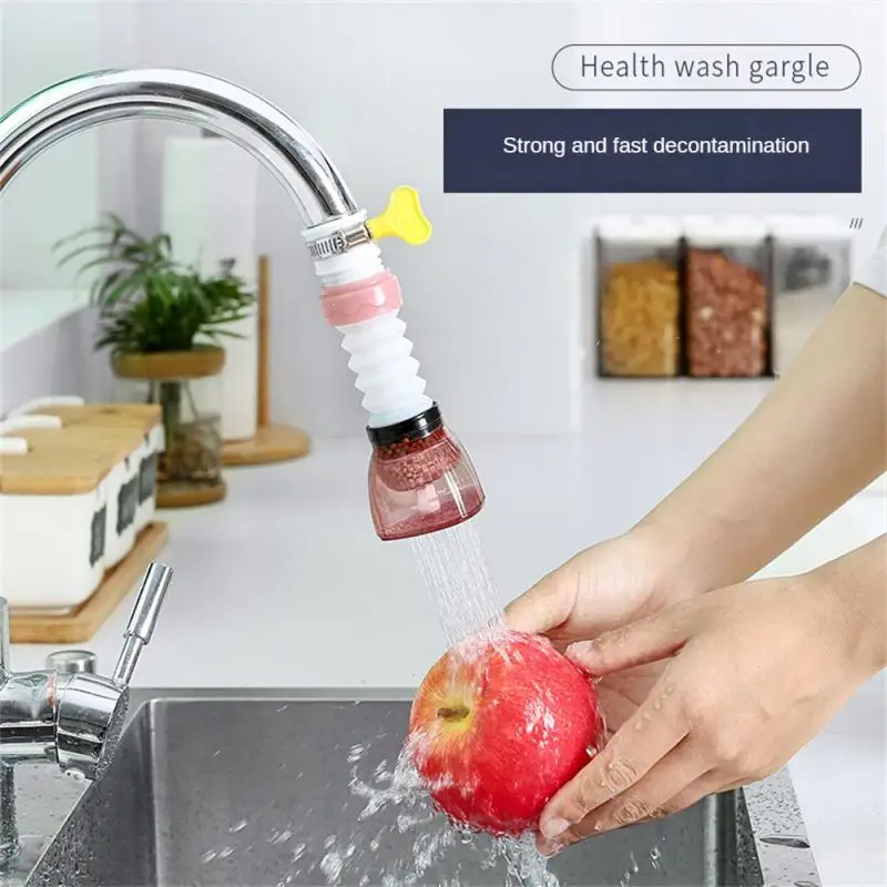 

Kitchen Faucet Tap Extender 360 Adjustable Flexible Water Filter Outlet Head Splash-Proof Water Saving Sprayer Filter Diffuser