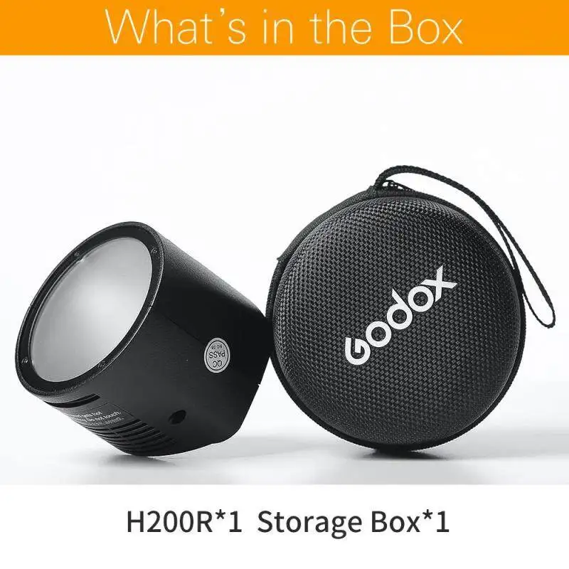 Godox H200R Кольцевая вспышка разделительная удлинительная головка портативная со