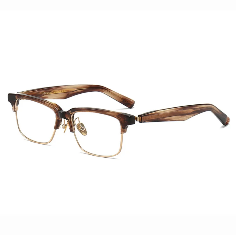 

Vintage Handmade Acetate Eyeglasses Frame Retro Men Optical Eyewear Top Quality Prescription Glasses Women