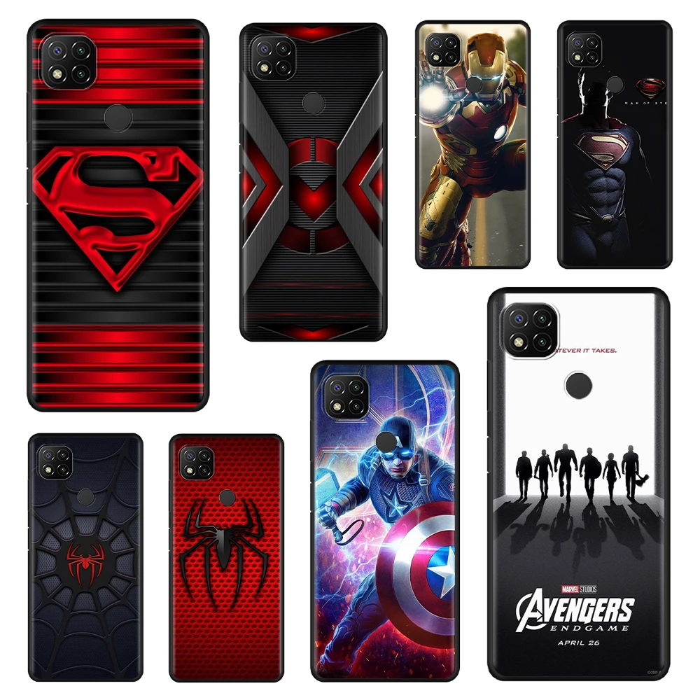 

Marvel Avengers Captain Ironman Thanos Case Cover for Xiaomi Redmi Note 10 11 11S 11E 11T 11S 9C 10C 10A 8 9 8A Pro Pro+ Funda