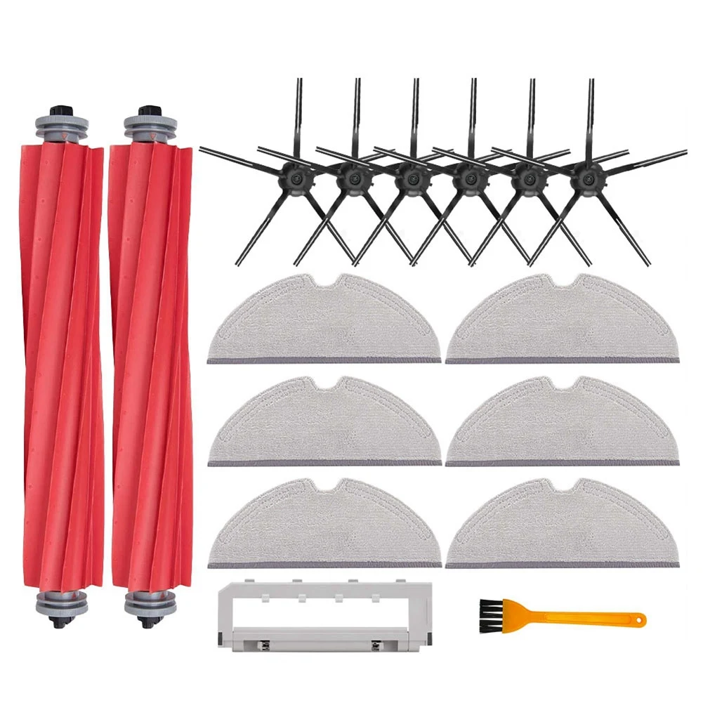 

16Pcs Accessories for XiaoMi Roborock T8 Main Roll Brush Mop Rag Side Brush Vacuum Cleaner Spare Kits Parts