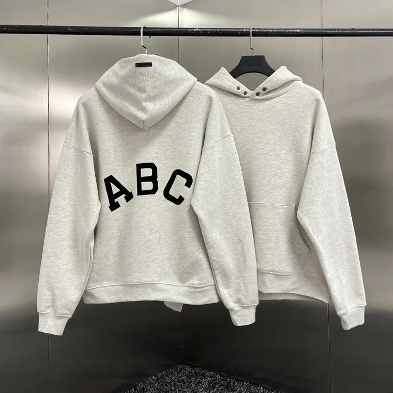 

NEW Jerry Lorenzo Men And Women Essentials Season 7 Main Line ABC Print Hoodie Best Quality 1:1 High Street Sweatshirt