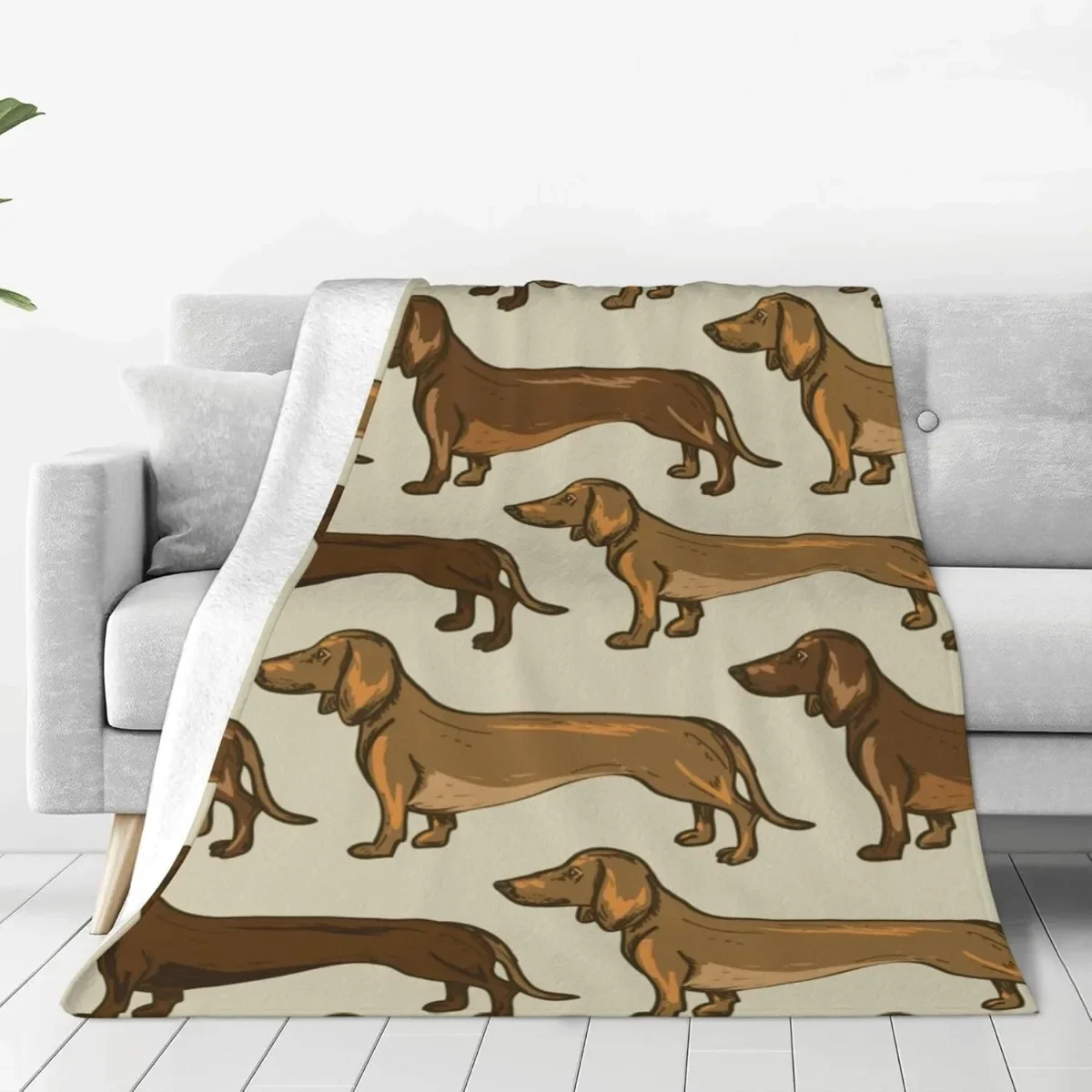 

Фланелевое одеяло с рисунком собаки