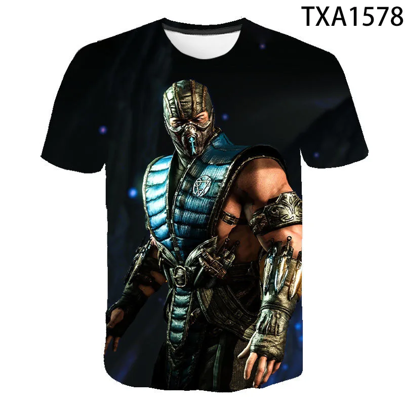 

Mortal Kombat New Fashion 3D Print Boy Girl Kids T Shirt Summer Cotton Short Sleeves Men Women Children Fashion Casual Tops Tee