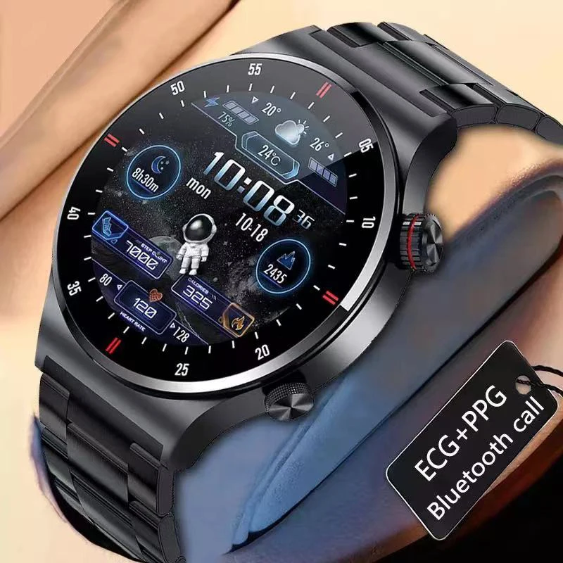 

For New Bluetooth Call Smart Watch Men Sports Fitness Tracker Waterproof Multifunction Smartwatch Large HD Screen for Android Io