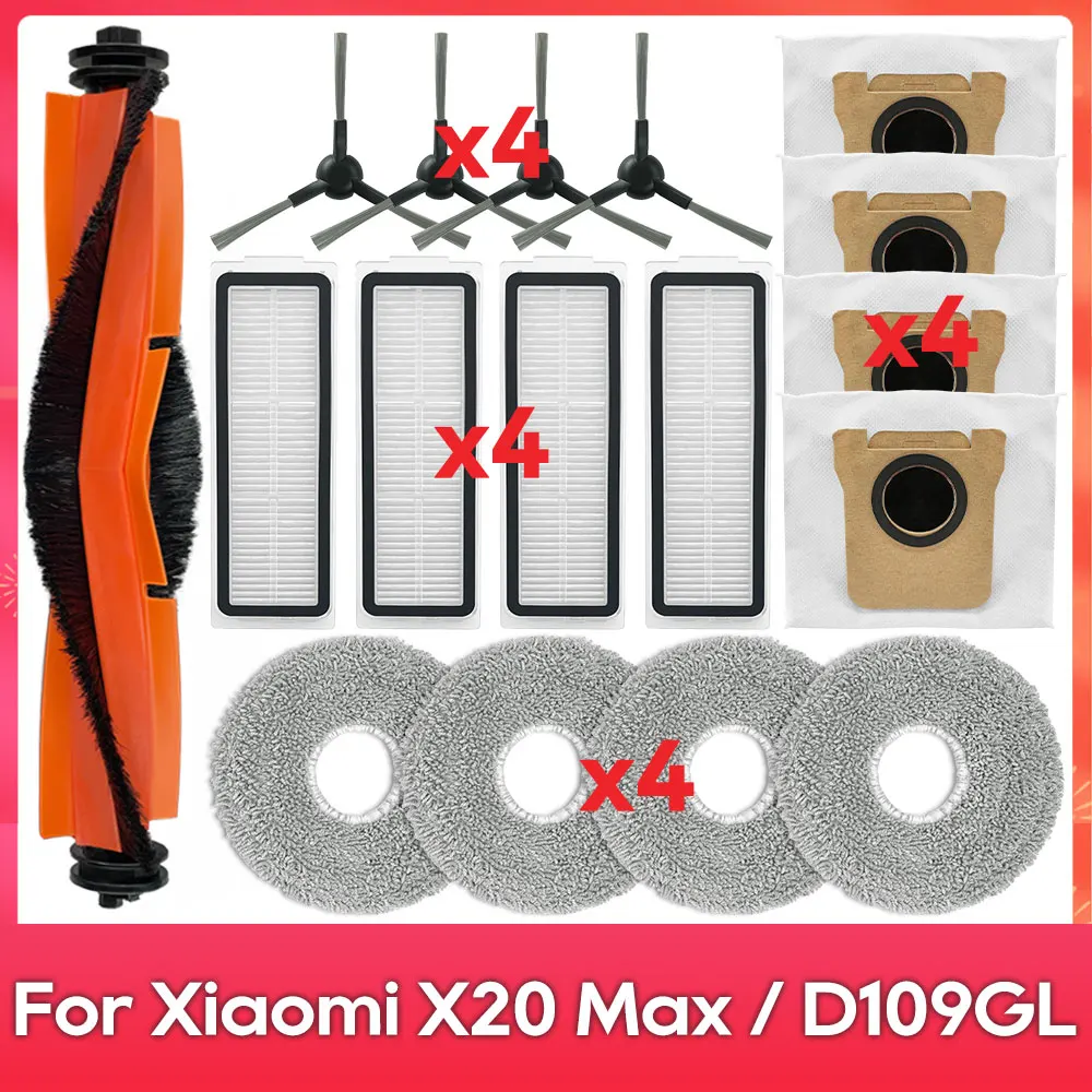 

Аксессуары для Xiaomi Robot Vacuum X20 Pro, X20 Max, M30, M40S, D102GL, D109GL, D102