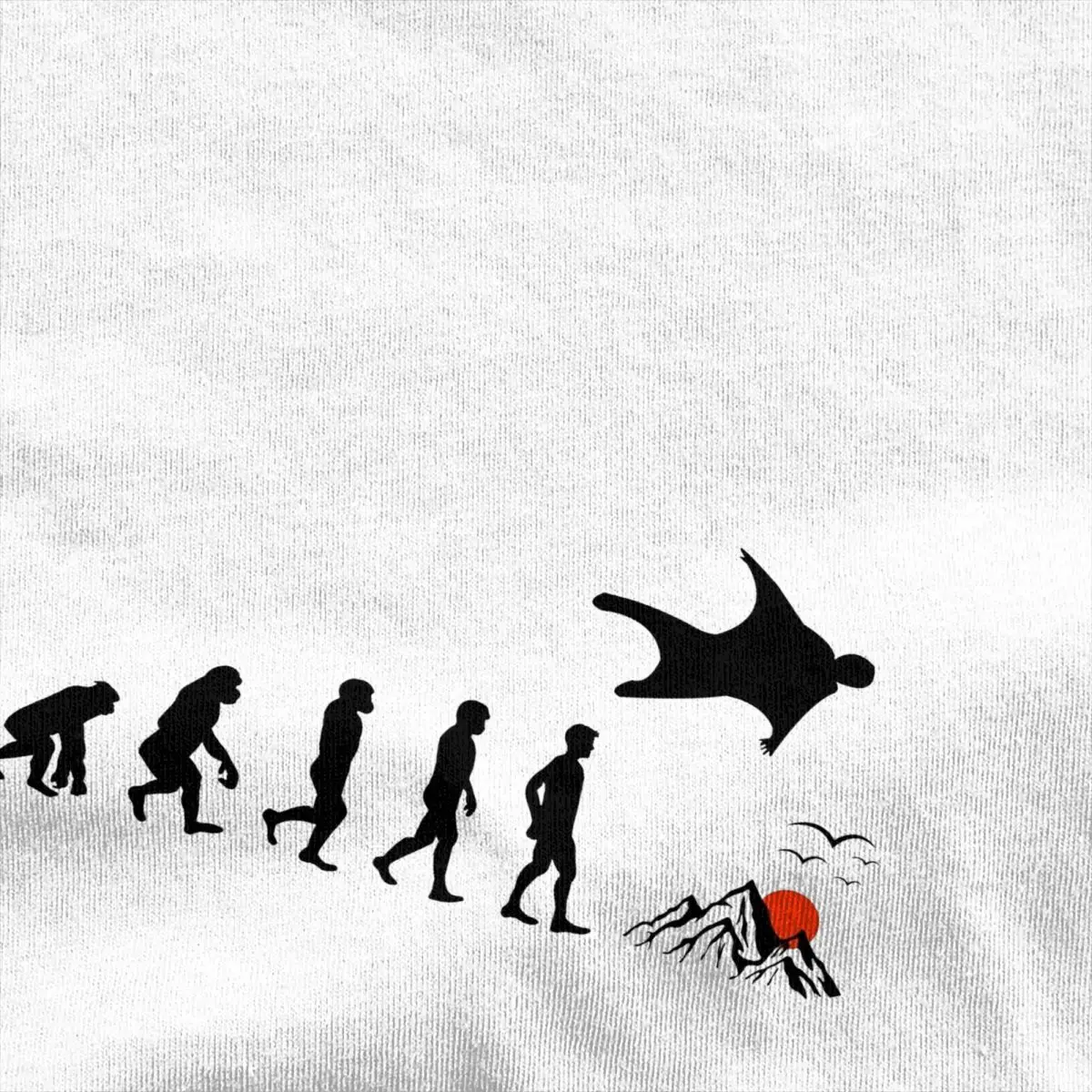 Футболка для мужчин и женщин хлопковая рубашка с графическим принтом летающая