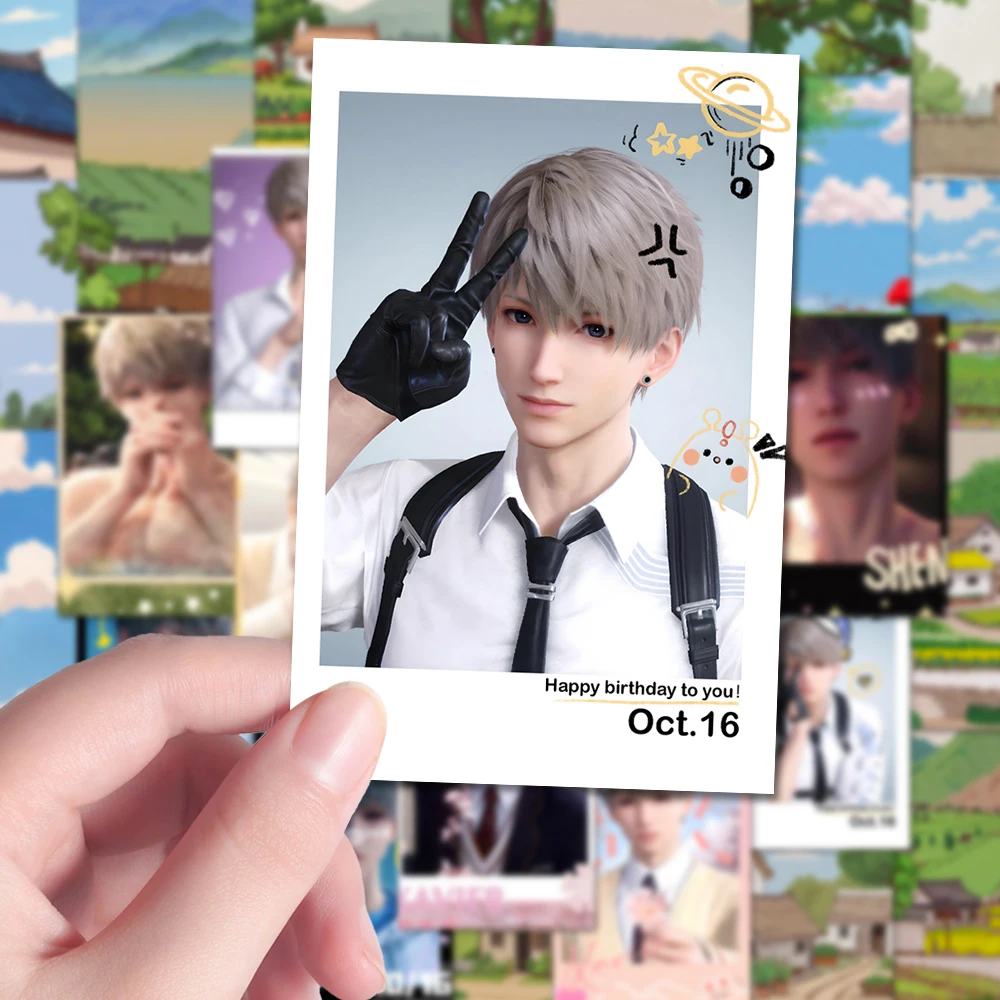 54 шт. Аниме Любовь и Deepspace Ксавье косплей в реальном времени изображения карты