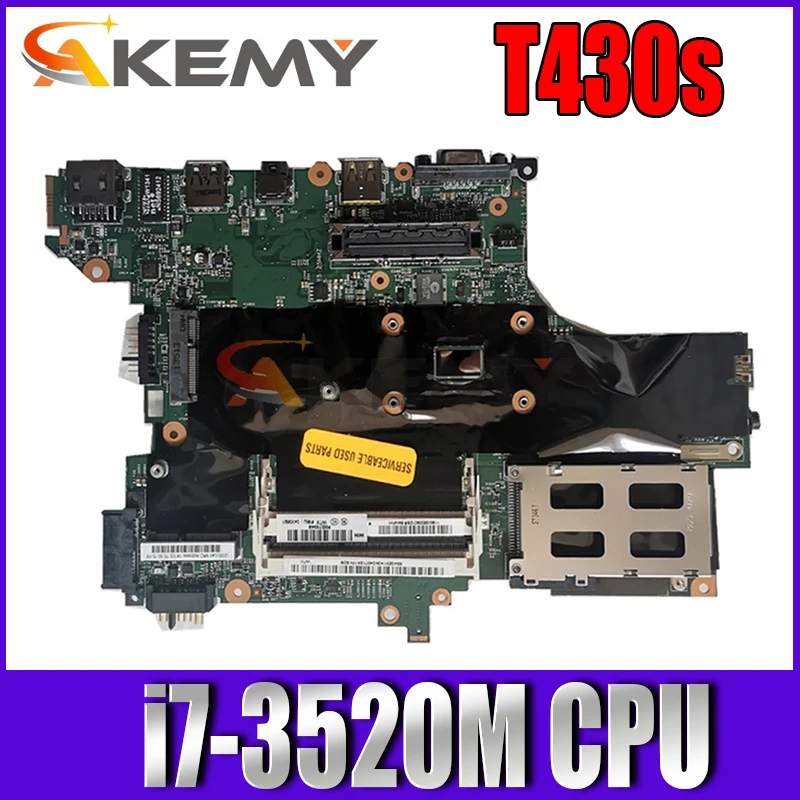 

For Lenovo ThinkPad T430s T430si motherboard mainboard with CPU i7-3520M DDR3 100% Fully Tested