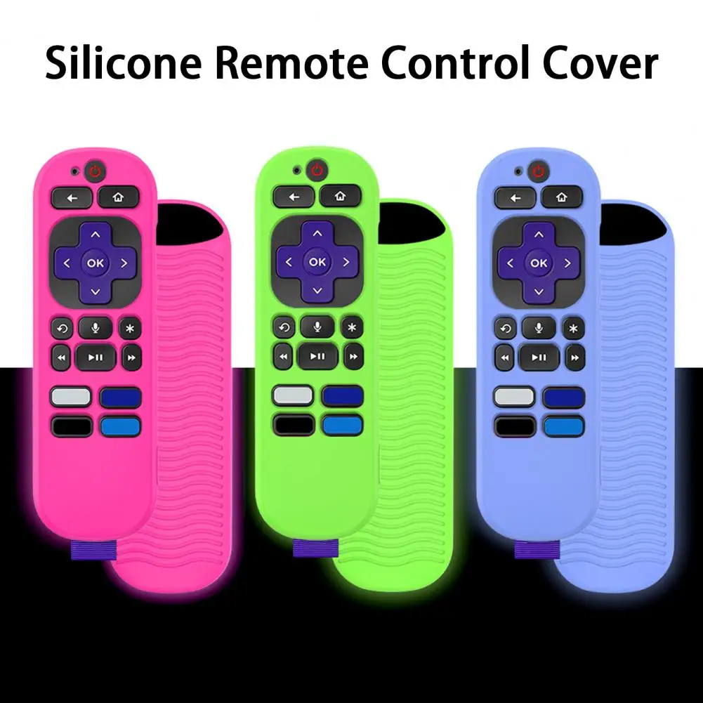 

1 Set Silicone Protective Case Full Coverage Remote Control Protective Cover For TCL RCA1R Voice Remote