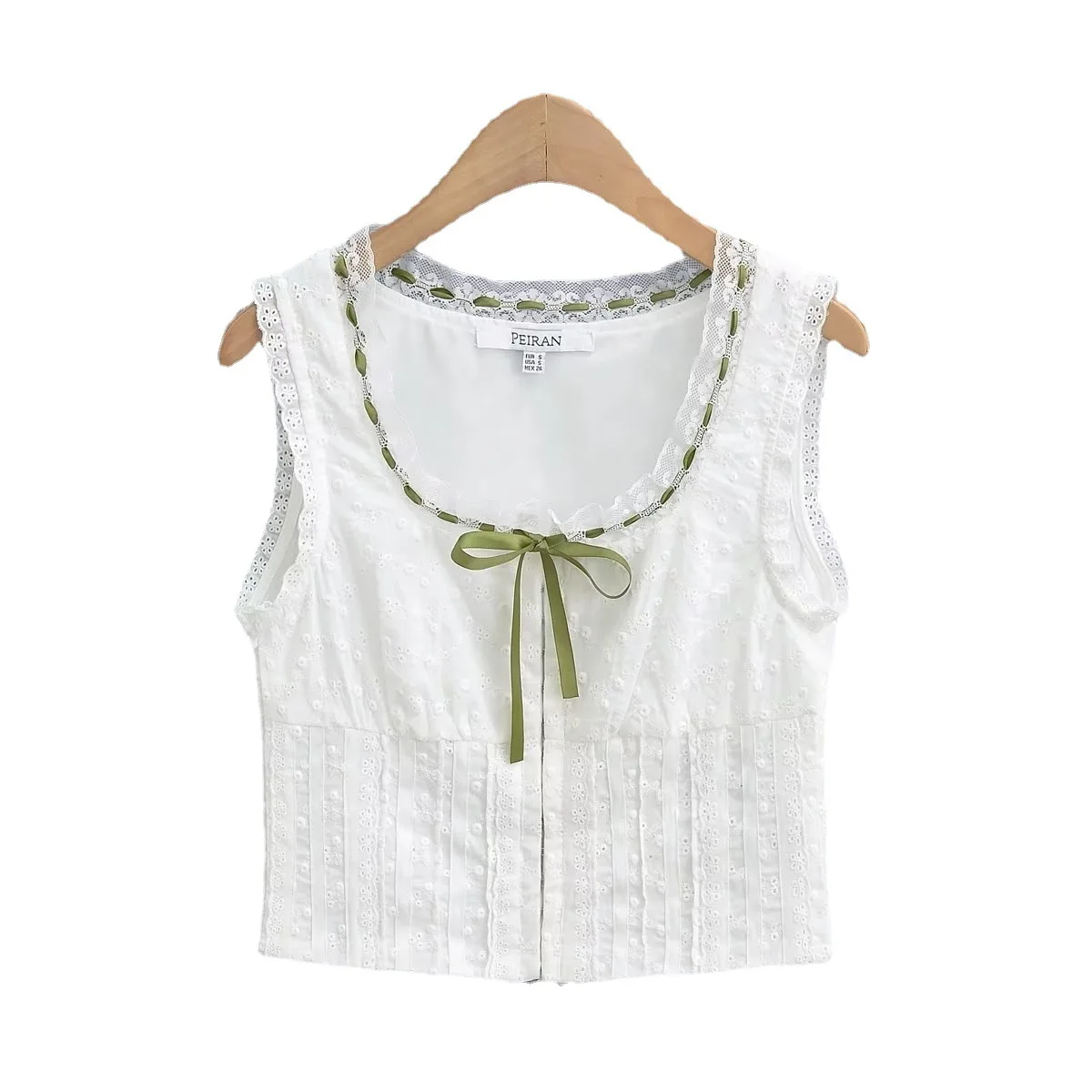 

Кружевные лоскутные женские белые майки без рукавов Camis для женщин
