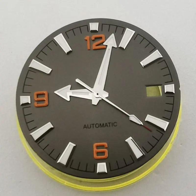 Mod 31mm Green Luminous 369 Number Sterile Watch Dial with Hand Fit for NH35 NH36 Movement Sea 600 Watch