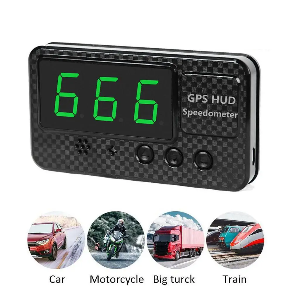 

C60s Car Digital Gps Speedometer Odometer Hud Head-up Display Overspeed Warning Alarm Hd Mileage Statistic