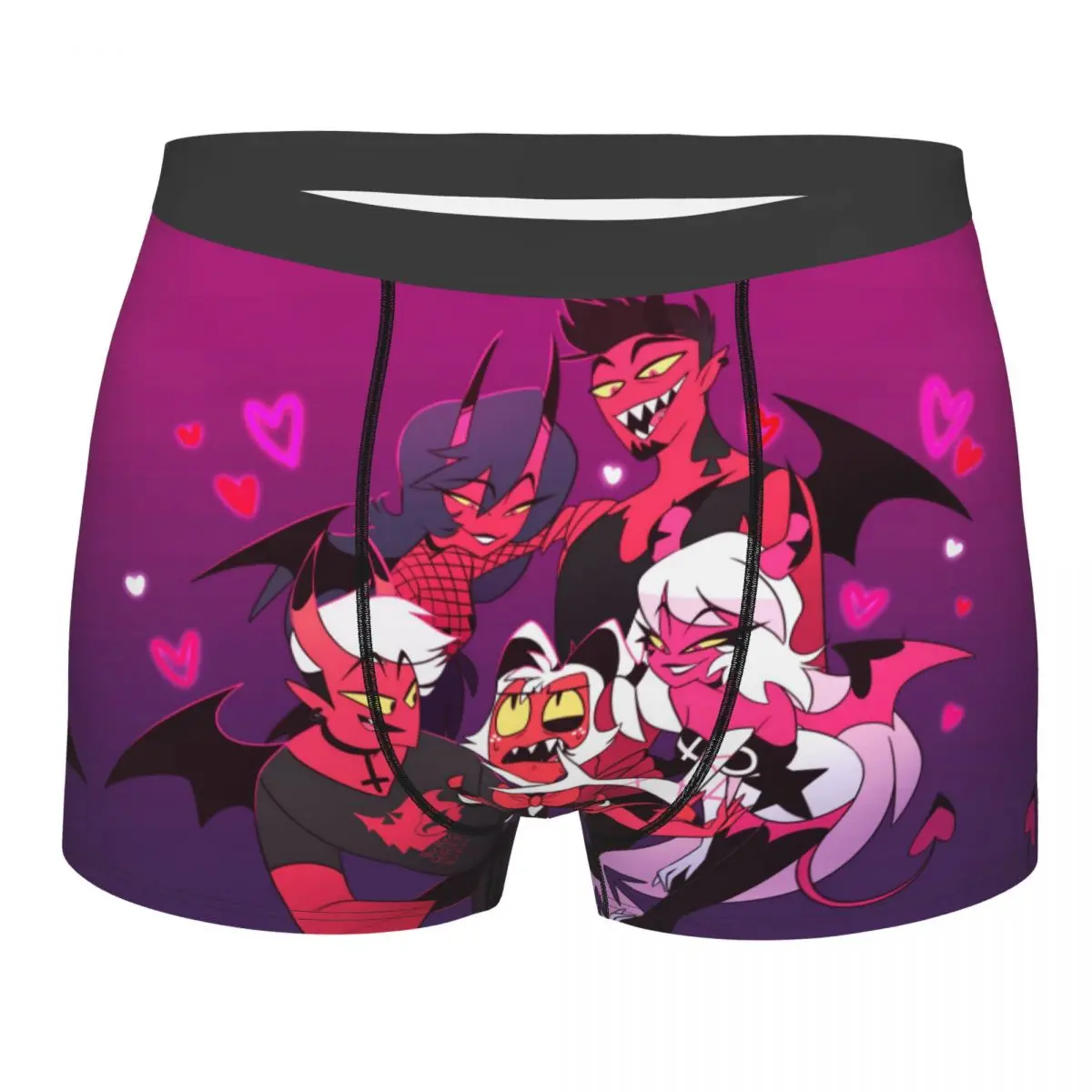 

Moxxie Helluva Boss Blitzo Adult Animation Underpants Cotton Panties Male Underwear Print Shorts Boxer Briefs