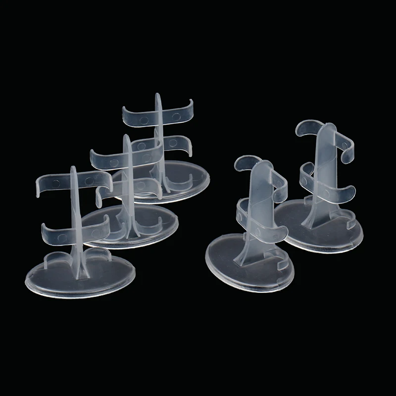 5pcs/lot Transparent Doll Stand Display Holder For Dolls doll support leg holders