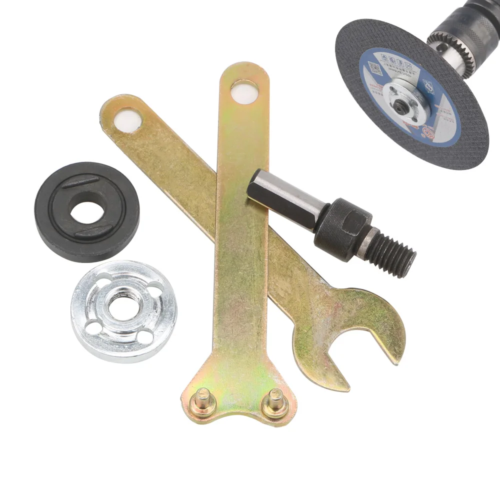 

10mm Electric Drill Conversion Angle Grinder for Cutting Disc Polishing Wheel Metals Handle Holder Adapter 1 set Connecting Rod