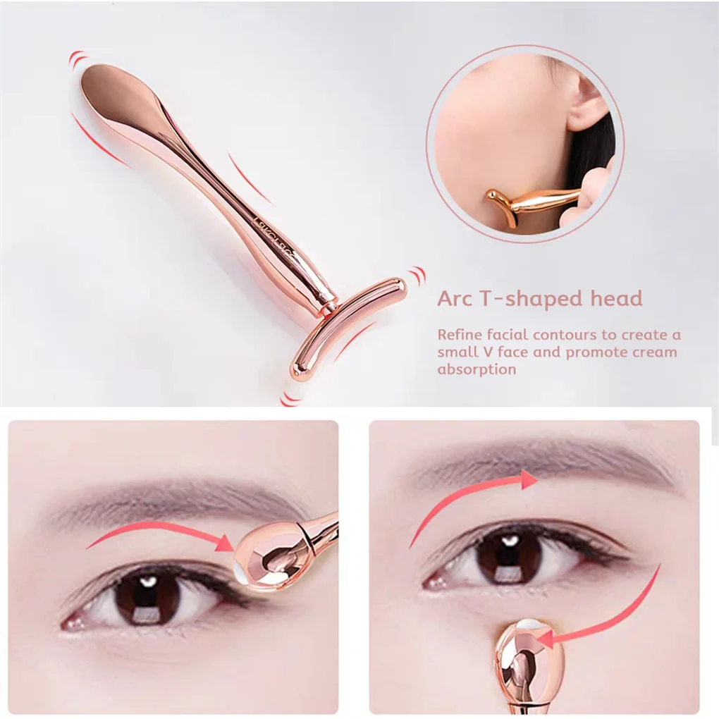 

2 шт., металлический аппликатор для крема для глаз, цинковый сплав, эссенция для лица, массажер, палочка, шарик для лица, отечность, косметичес...