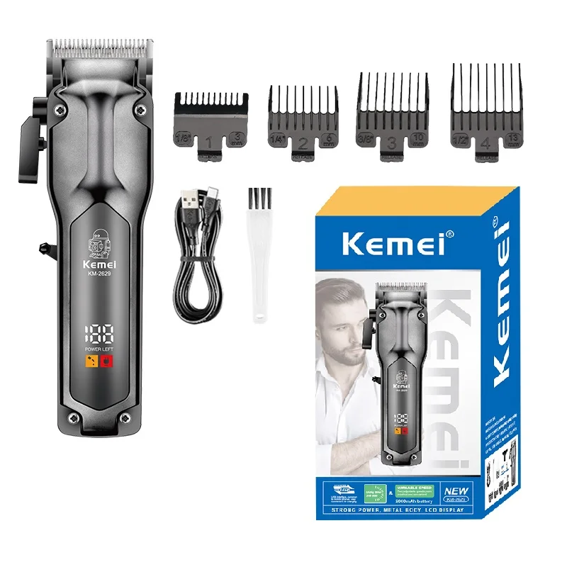 Kemei KM-2629 Роторный триммер для волос с лезвием из нержавеющей стали ...