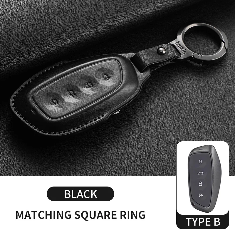 

Кожаный чехол для автомобильного ключа для HAVAL GREAT WALL HOVER H2 H6 H7 H8 H9 H2S M6 C50 H5 H3 2025 Корпус ключа Автомобильные аксессуары