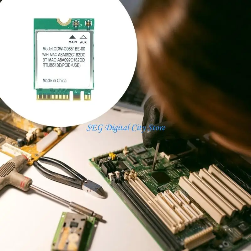 Фото U75B RTL8851BE 2.4G Двухдиапазонная беспроводная сетевая карта Модуль WIFI6 802.11A №2
