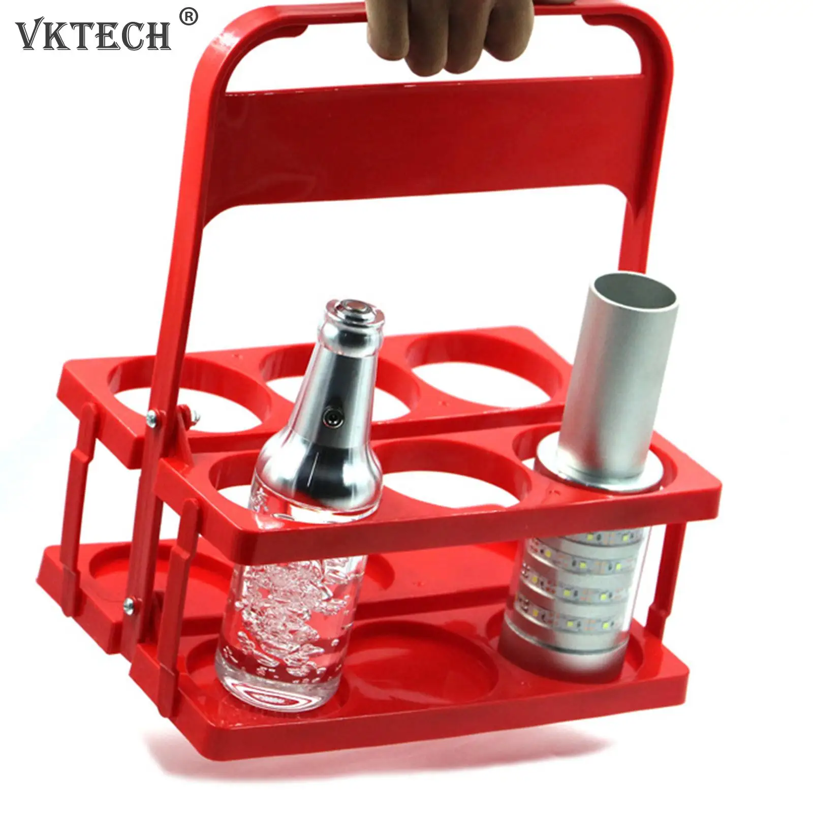 

Reusable 6 Pack Beer Bottle Carrier Drink Caddy Holder Durable Foldable Bar Liqueur Wine Beer Rack Basket Cup Organizer Bar Tool