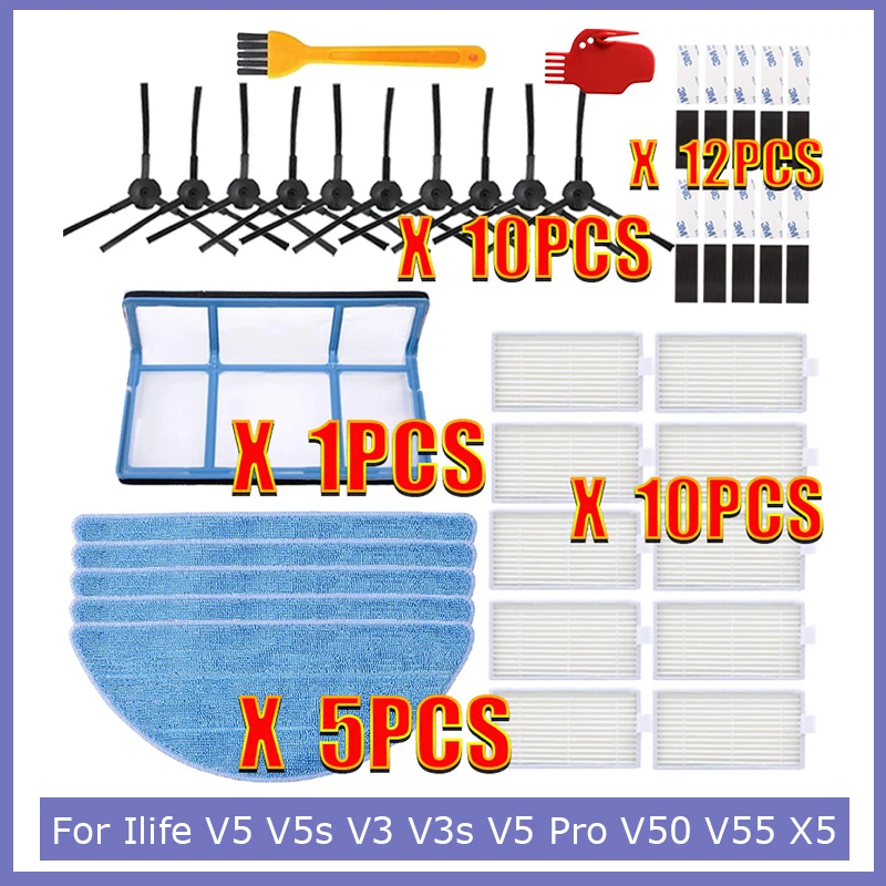 Сменные детали для робота-пылесоса Ilife V5 V5s V3 V3s V5 Pro V50 V55 X5