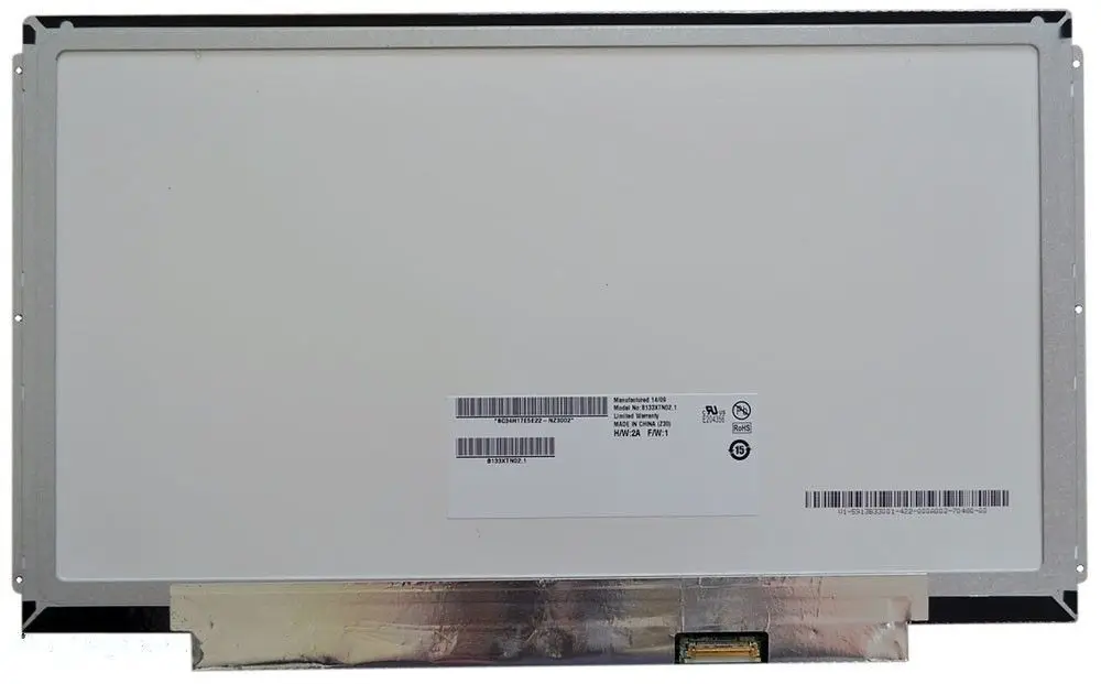 Матрица 13.3&quot 1366x768 LED 30 pins EDP SLIM планки по бокам Матовая P/N: B133XTN02.1 B133XTN01.6 |