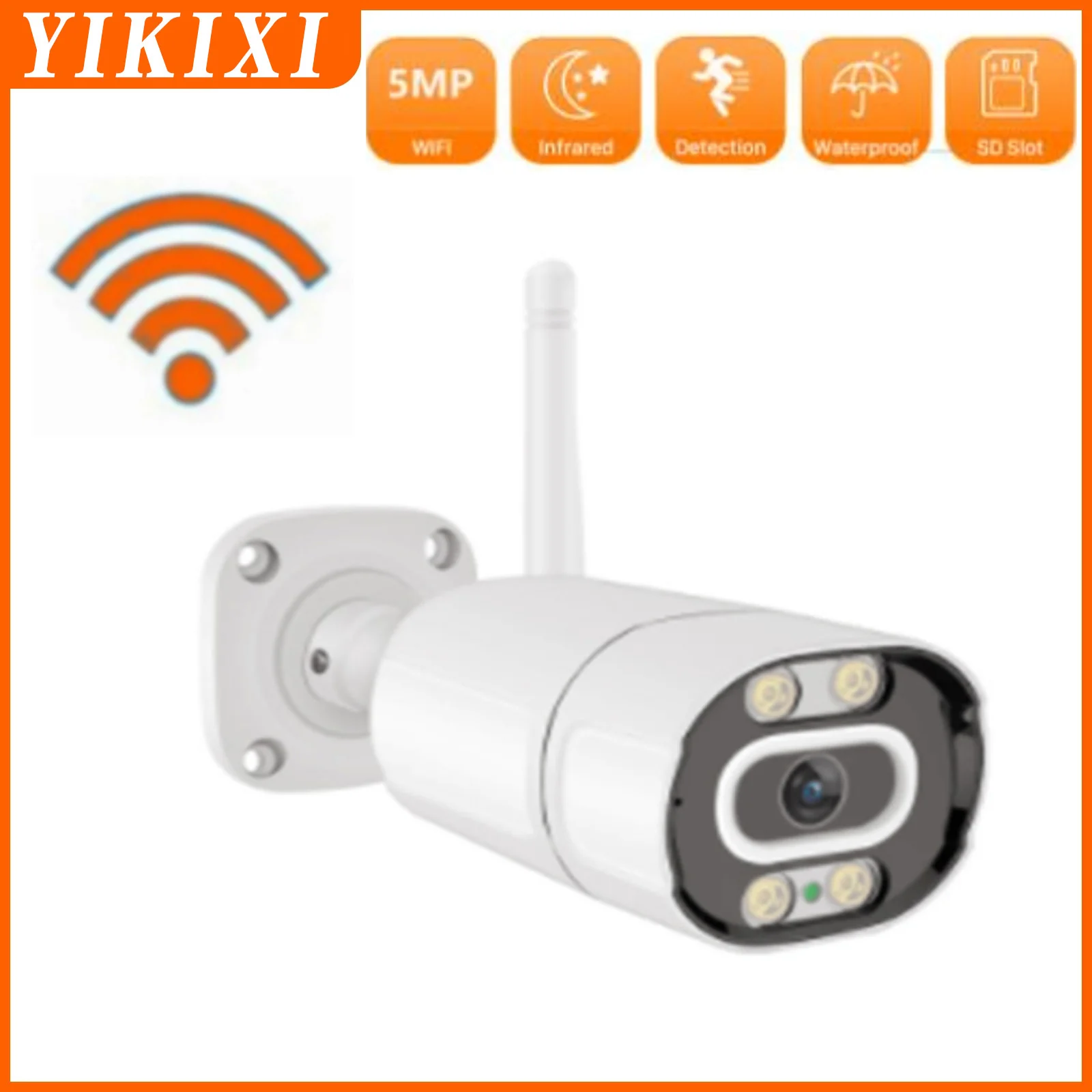

5MP Outdoor HD Surveillance Camera Wifi PIR Human Detection Night Vision Security Kamera PTZ Waterproof Remote Viewing ip cam