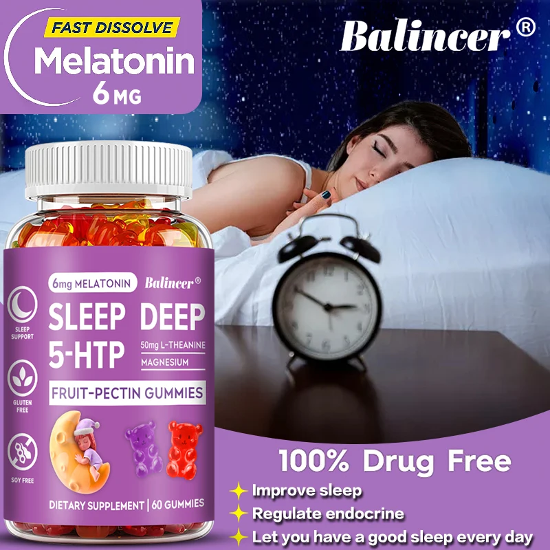 

Melatonin - Pectin Gum - Improve Sleep - Regulate Endocrine - Keep Deep Sleep - Sleep Naturally - Best Sleep Support