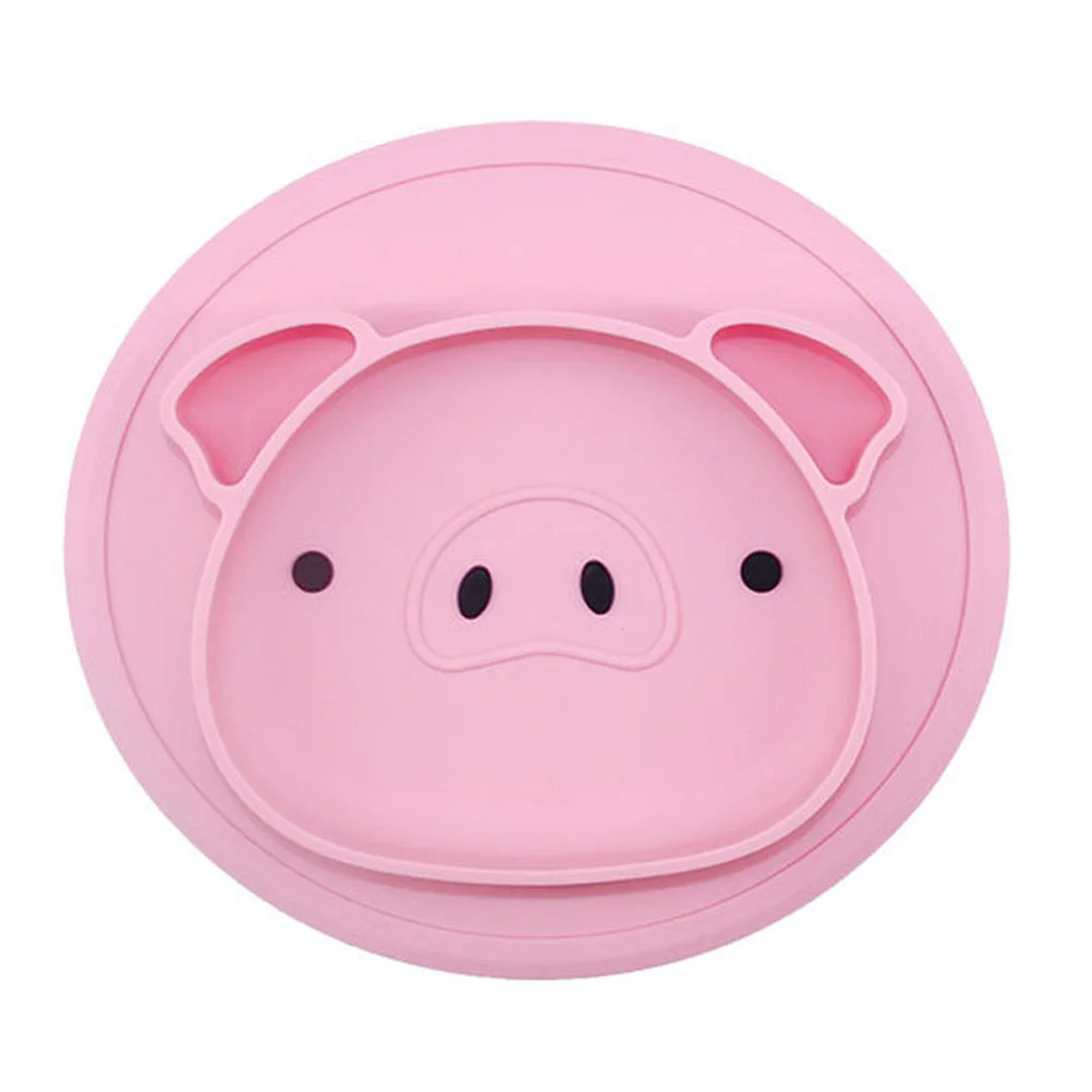 

1Pc Creative Compartment Food Plate Safe Adorable Food Holder for Baby