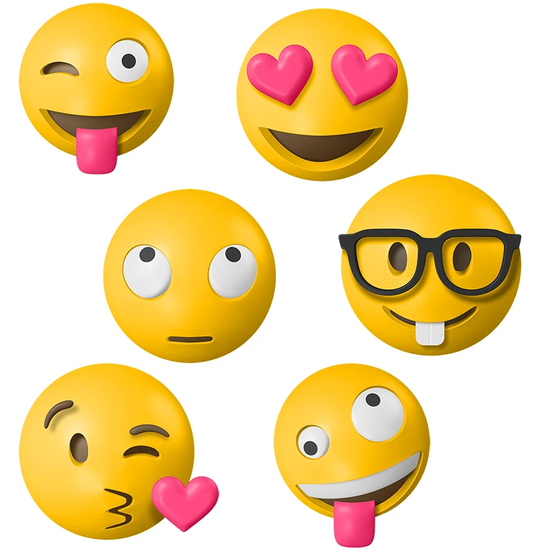 Забавные классические Мультяшные наклейки Three Ratels CC68 с круглым лицом, коллекция замечательных выражений, интересные наклейки, наклейки для туалета