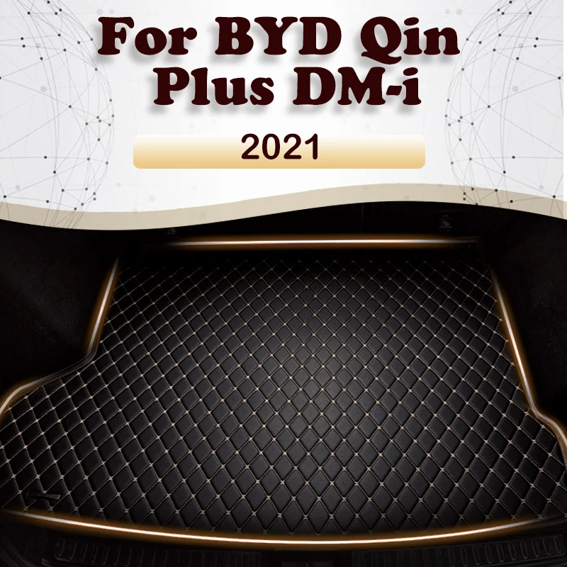 

Коврик для багажника автомобиля для BYD Qin Plus DM-i 2021, автомобильные аксессуары на заказ, украшение интерьера автомобиля, коврик-подкладка для груза