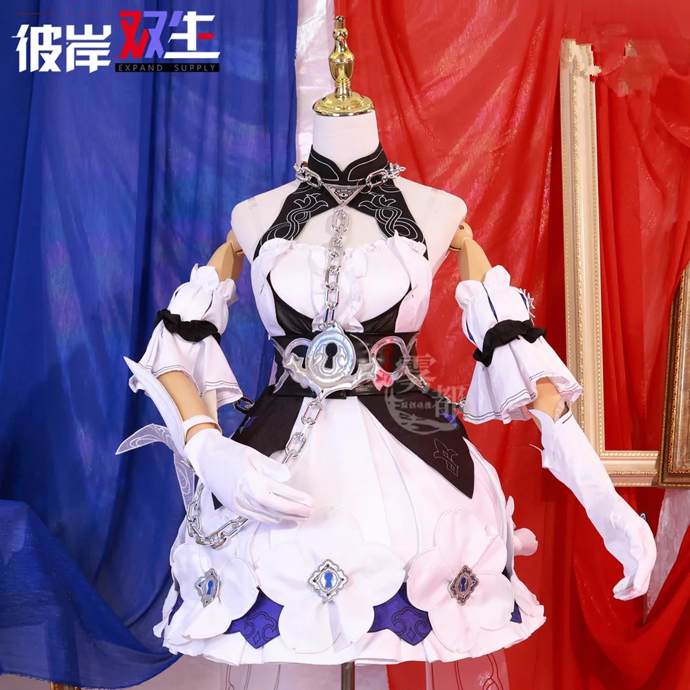Seele Vollerei Косплей Платье Костюм Игра Honkai Impact 3rd Аниме Черный Белый Близнецы Одежда