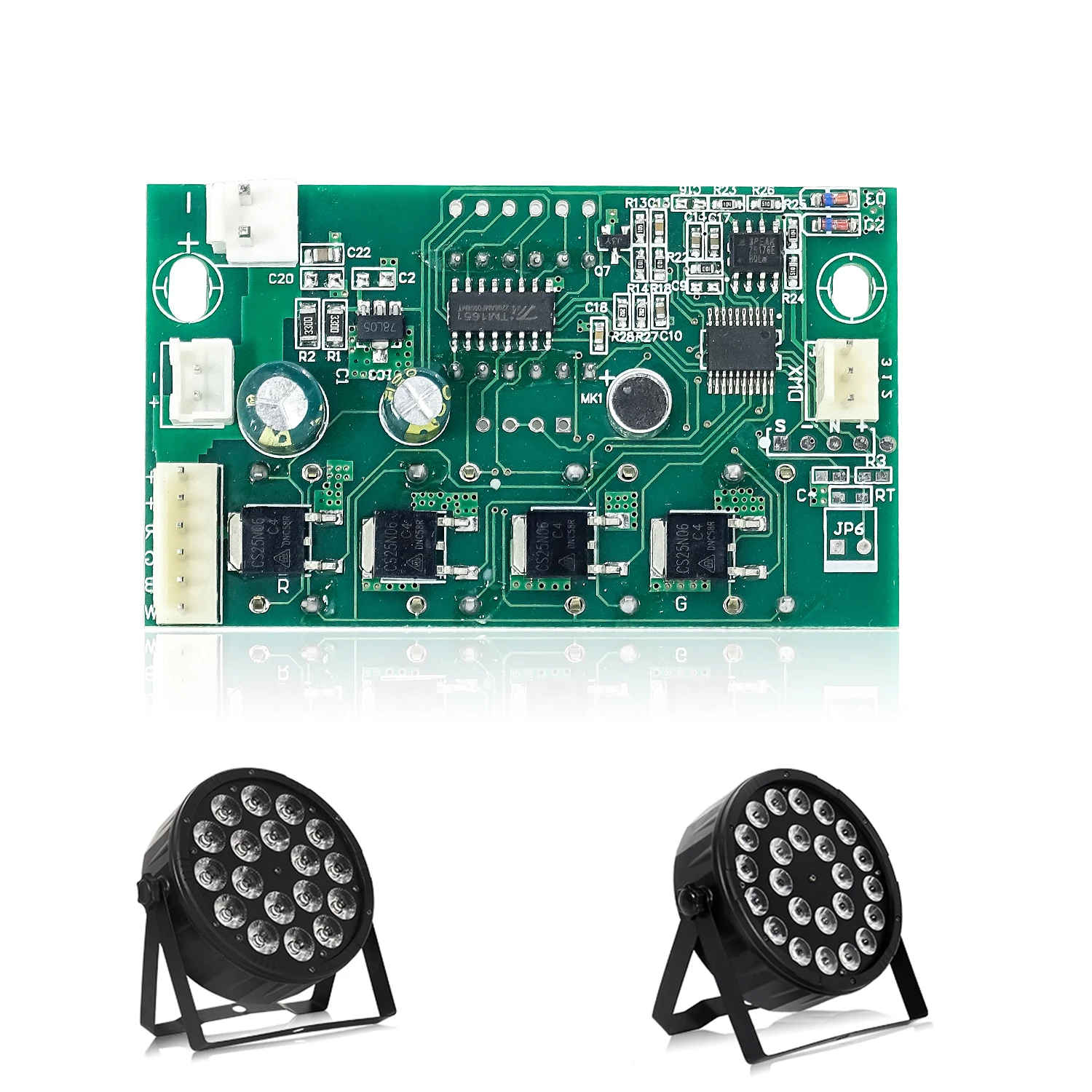 

Световая панель aicpose RGBW/RGBWA UV 4/8/6/10 каналов