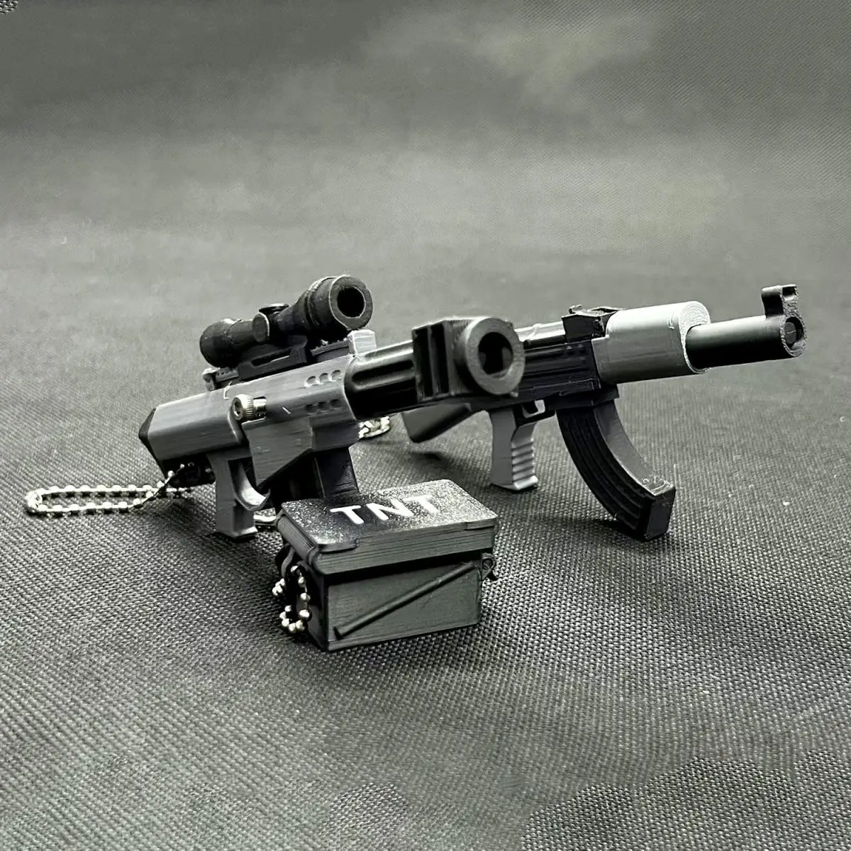 Фото Хит продаж: 3D-печатные мини-пистолеты M90 и AK47, брелоки-подвески для сумок, игрушки-антистресс, необычные подарки для детей и взрослых №5